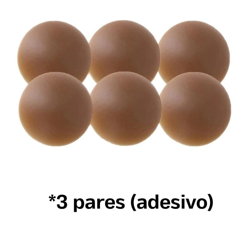 Adesivo de Silicone Ultrafino para Seios - Protetor de Mamilos
