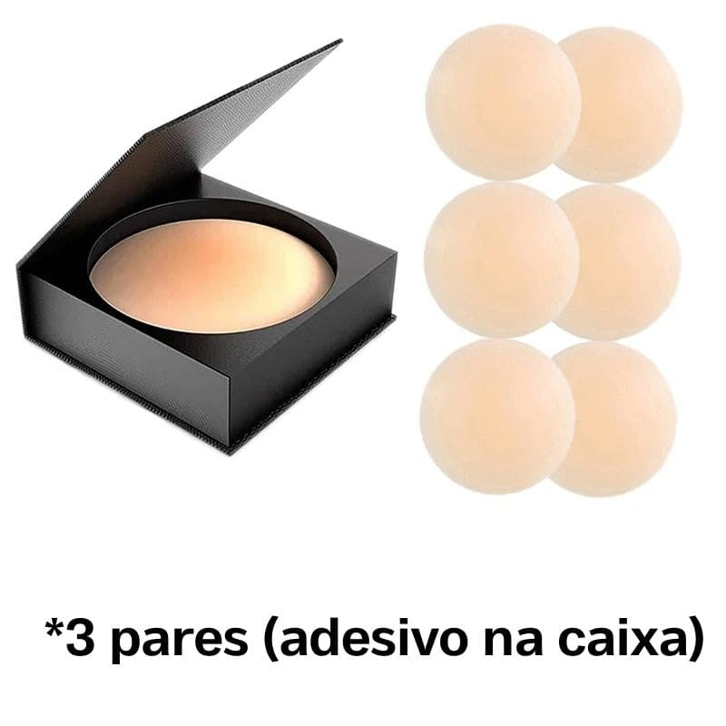 Adesivo de Silicone Ultrafino para Seios - Protetor de Mamilos