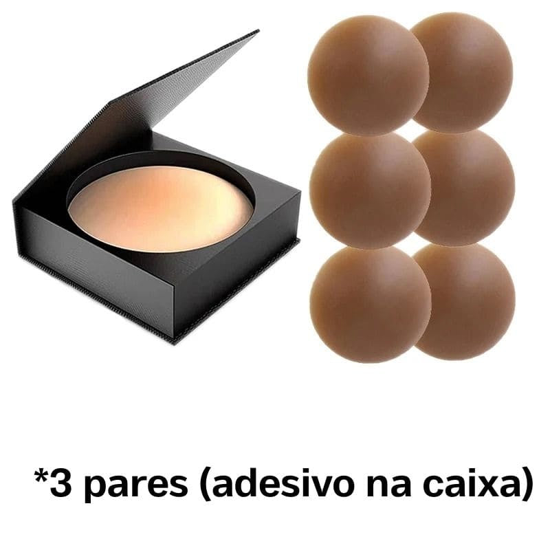 Adesivo de Silicone Ultrafino para Seios - Protetor de Mamilos