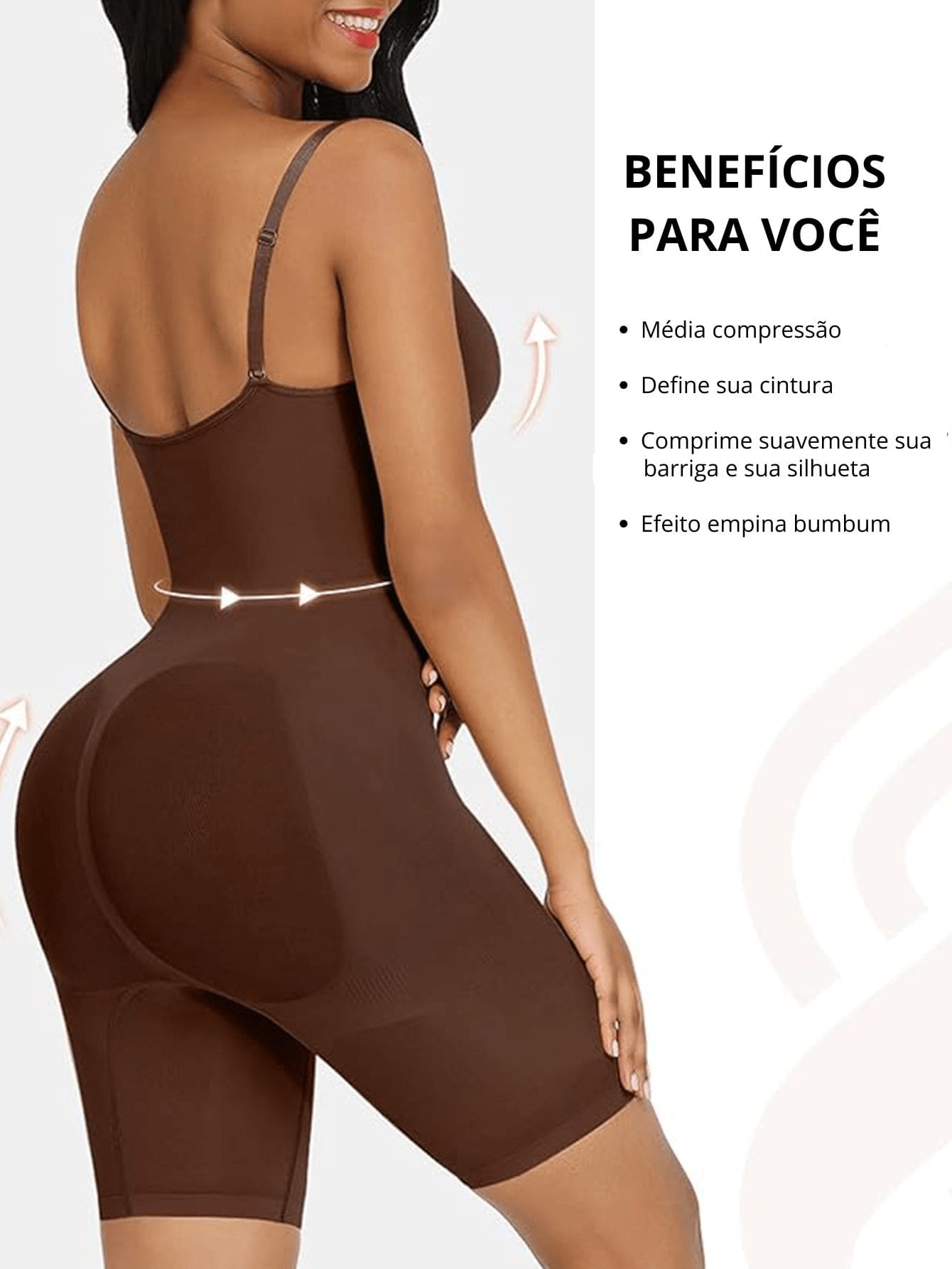 Body Modelador Contour Slim (modelo Short/Macaquinho)