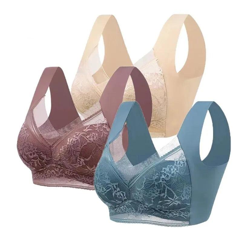 Sutiã extremamente confortável, disponível do tamanho 38 ao 50. Sem aros e fechos que incomodam. Clique e conheça.