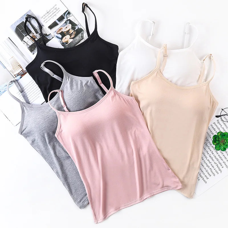 Blusa de Alça com Sutiã Embutido