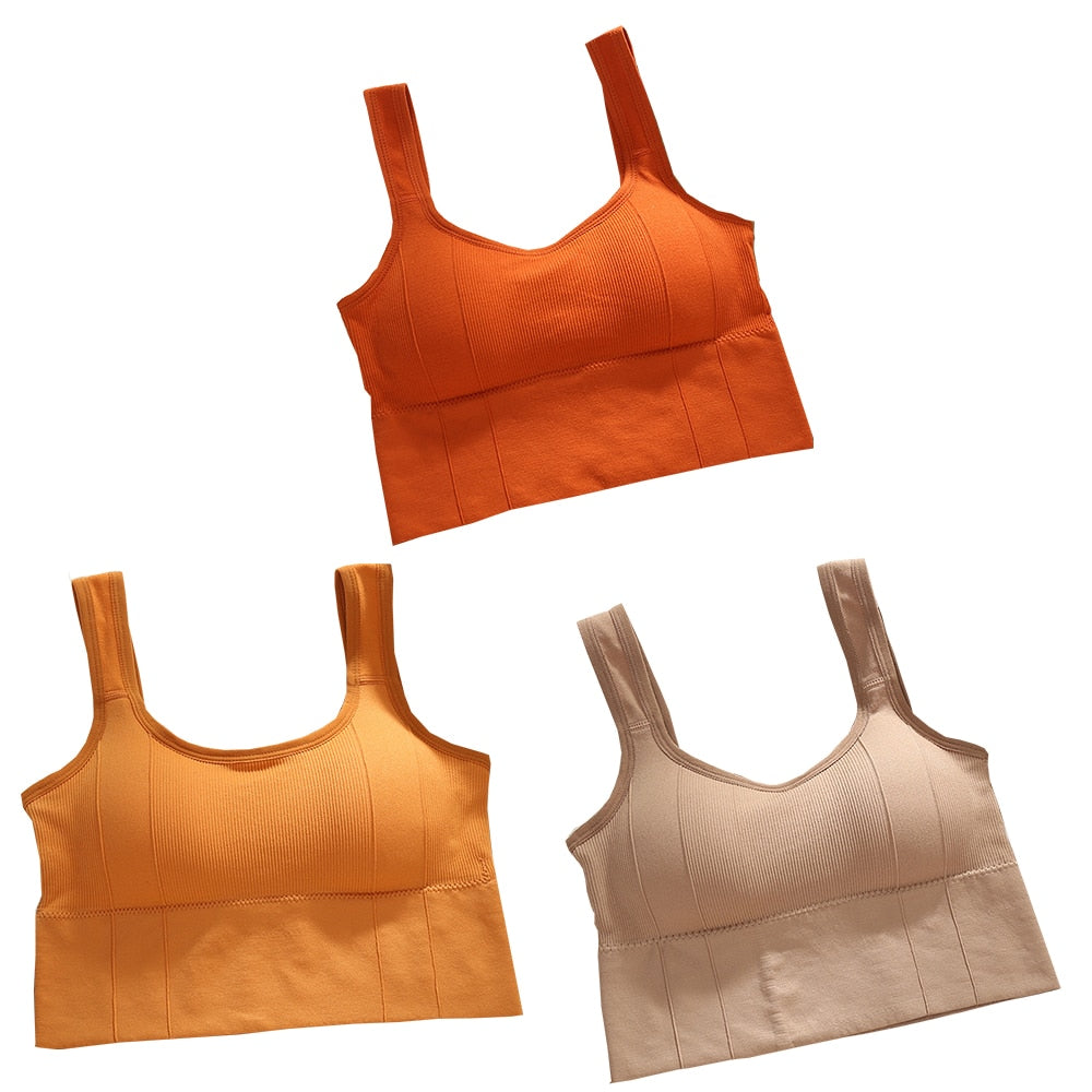 Sutiã Esportivo sem Aro - Kit com 3 unidades