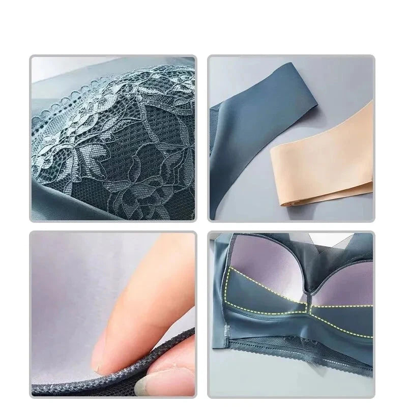 Kit Promocional Sutiã Helena - Plus Size (sem aros e com renda elegante)