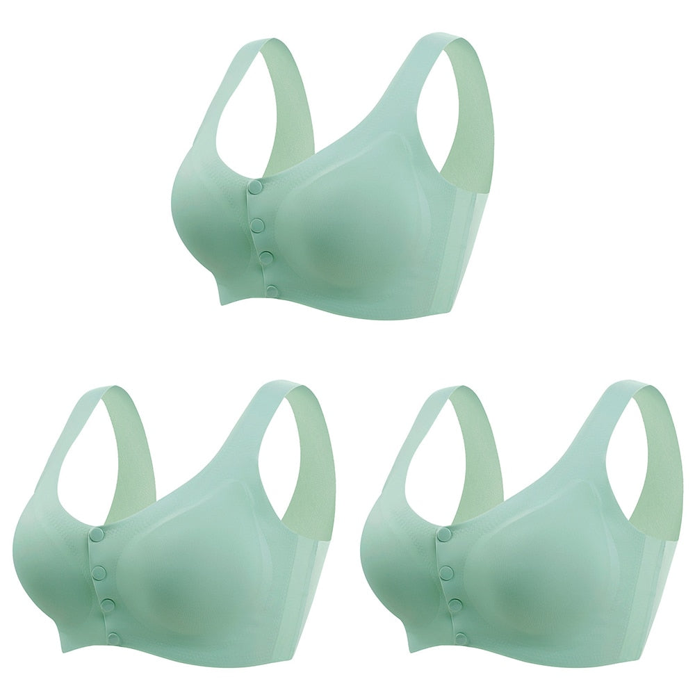Sutiã Yasmin com botões frontais (Kit com 3 unidades)