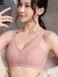 Sutiã em algodão com botões frontais, sem aros que machucam. Amamentação ou dia a dia.