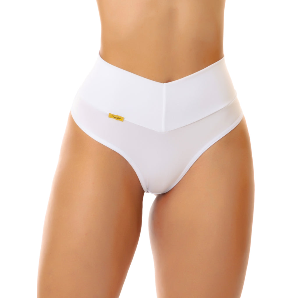 Kit 10 Calcinhas Cós Alto - Fio Dental Duplo