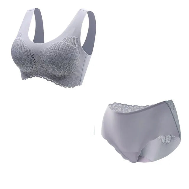 Conjunto Sutiã e Calcinha Extremo Conforto, sem aros e sem costuras.