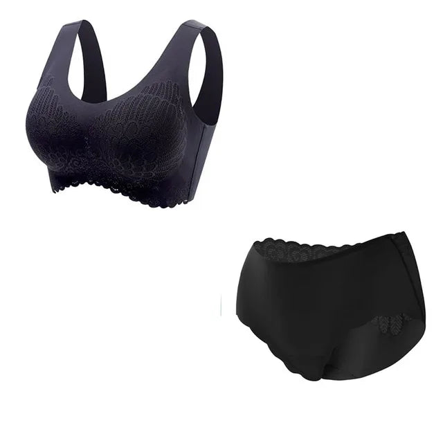 Conjunto Sutiã e Calcinha Extremo Conforto, sem aros e sem costuras.