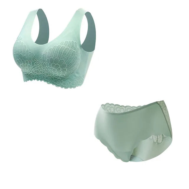 Conjunto Sutiã e Calcinha Extremo Conforto, sem aros e sem costuras.