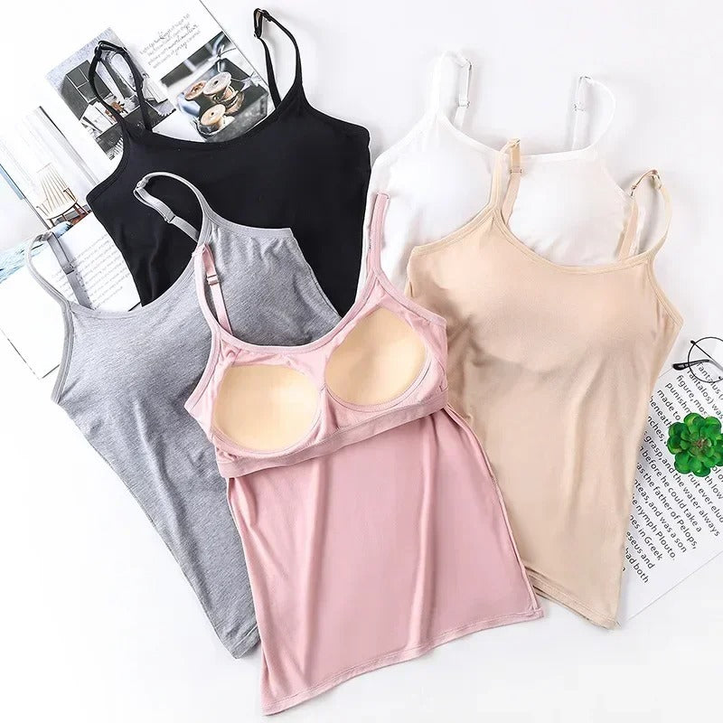 Blusa de Alça com Sutiã Embutido