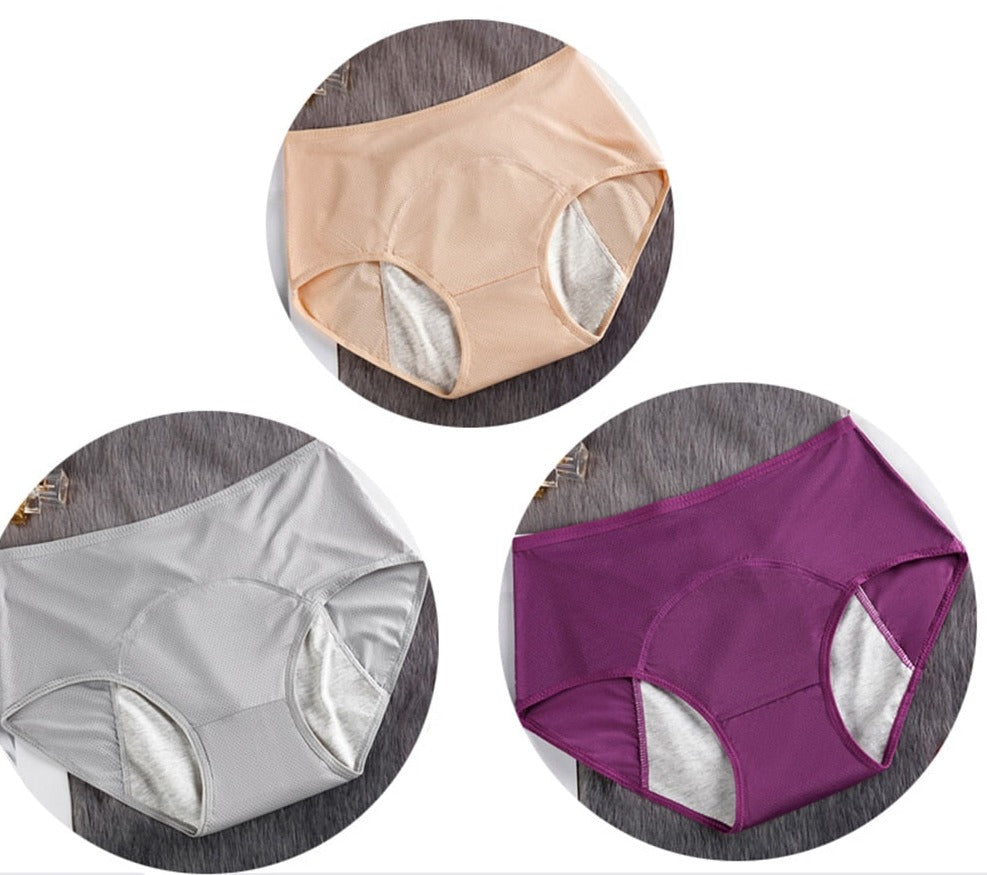 Calcinha Anti-Vazamento Protector - Kit com 3 unidades