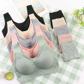 Conjunto Sutiã e Calcinha Extremo Conforto, sem aros e sem fechos. 