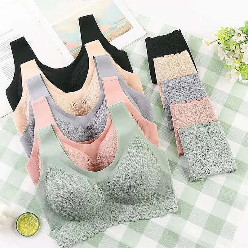 Conjunto Sutiã e Calcinha Extremo Conforto, sem aros e sem fechos. 