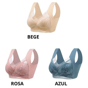 Kit Sutiã em renda delicada, sem aros e sem fechos.