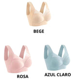 Sutiã Sem costura, com detalhes em tule, sem aros e sem fechos. Não marca nas roupas.