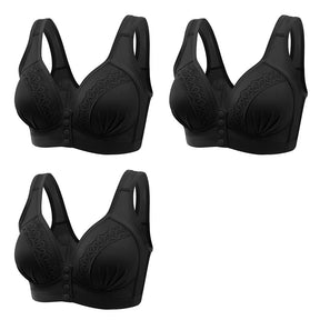 Sutiã com botões frontais, sem aros que machucam. Mais conforto e elegância. Amamentação.